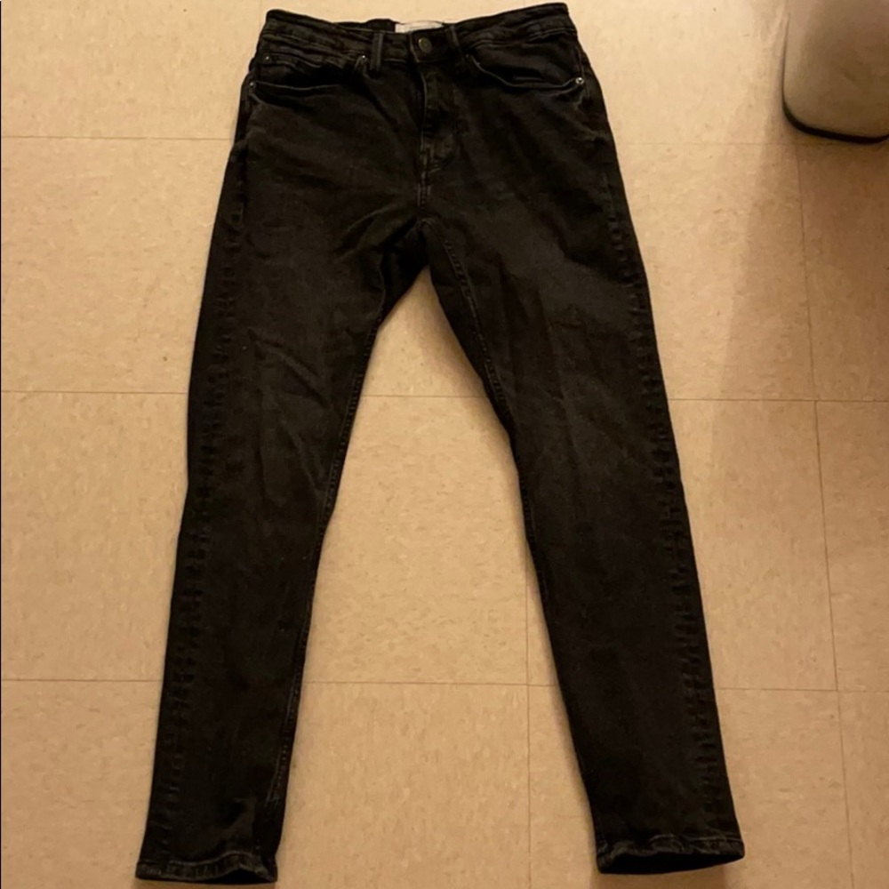 Pull&Bear ASOS Faded Black Denim Jeans Men